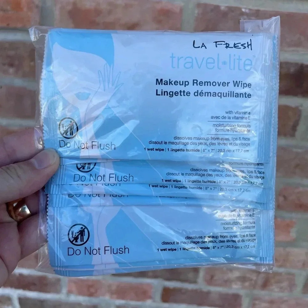 LA Fresh Travel-Lite Makeup Remover Wipes over 20‎ NEW Sealed